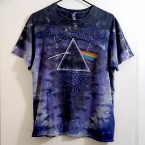 **Reposh** VUC Men's Pink Floyd Dark Side Tie Dye Shirt